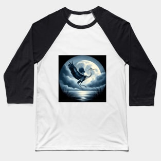 Moon Bird . Baseball T-Shirt